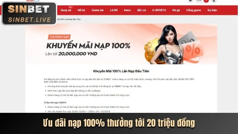 Thưởng Nạp Lại VIP Mỗi Tuần 20%